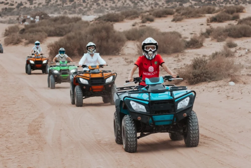 Timlaline Quad Bike Tour 1h15 + Caves Route in Agadir, Morocco